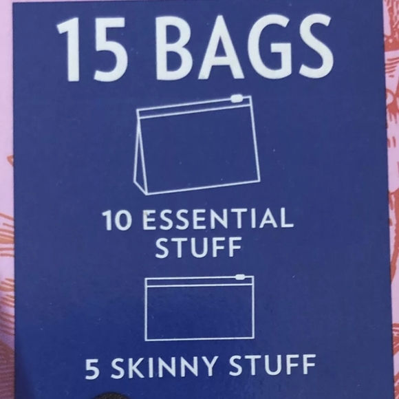 New  Ziploc Contain the Clutter Charm Collection 15 bags Reusable Accessory Bags - Picture 5 of 5